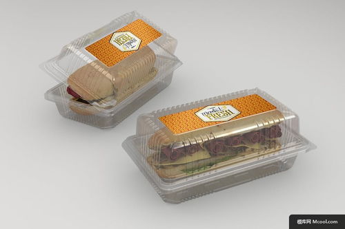样机 不同 类型 蛋糕 包装 甜甜圈 塑料包装样机食品样机样机素材 塑料包装样机食品样机样机素材